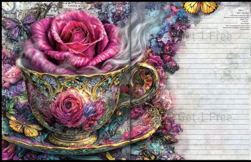 Alice In Ocean Steampunk Double Pages