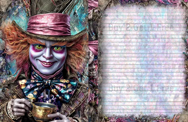 Alice In Ocean Steampunk Double Pages
