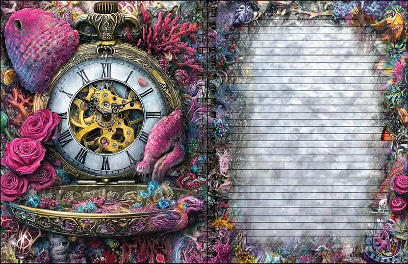 Alice In Ocean Steampunk Double Pages