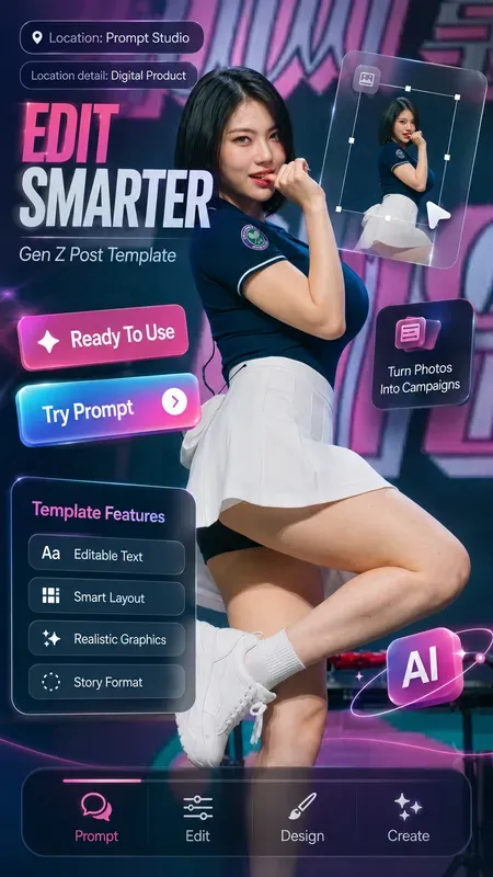 Interactive Gen Z Instagram Post Edits