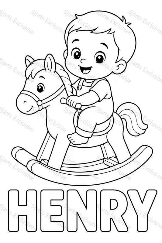 Modern Baby Coloring Page Generator