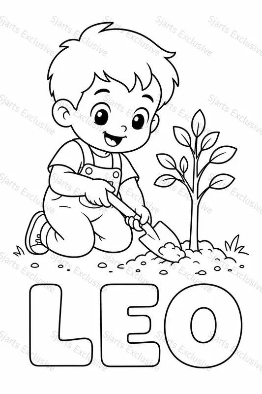 Modern Baby Coloring Page Generator