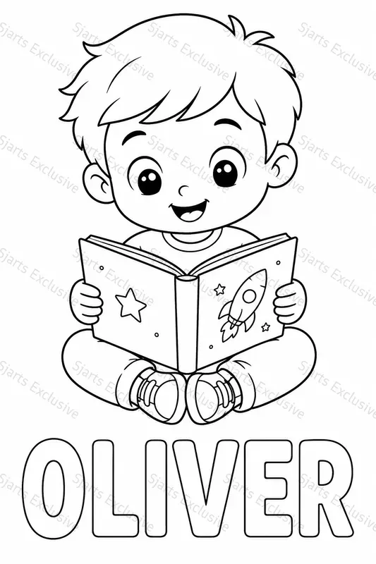 Modern Baby Coloring Page Generator