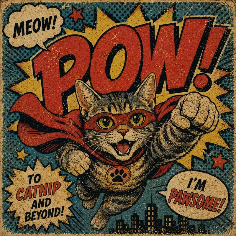 Pow Oldschool Comic Book Tshirts