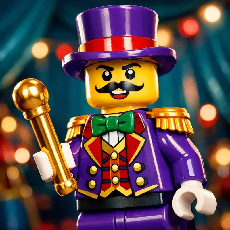 Vibrant Lego Character Toy Portraits