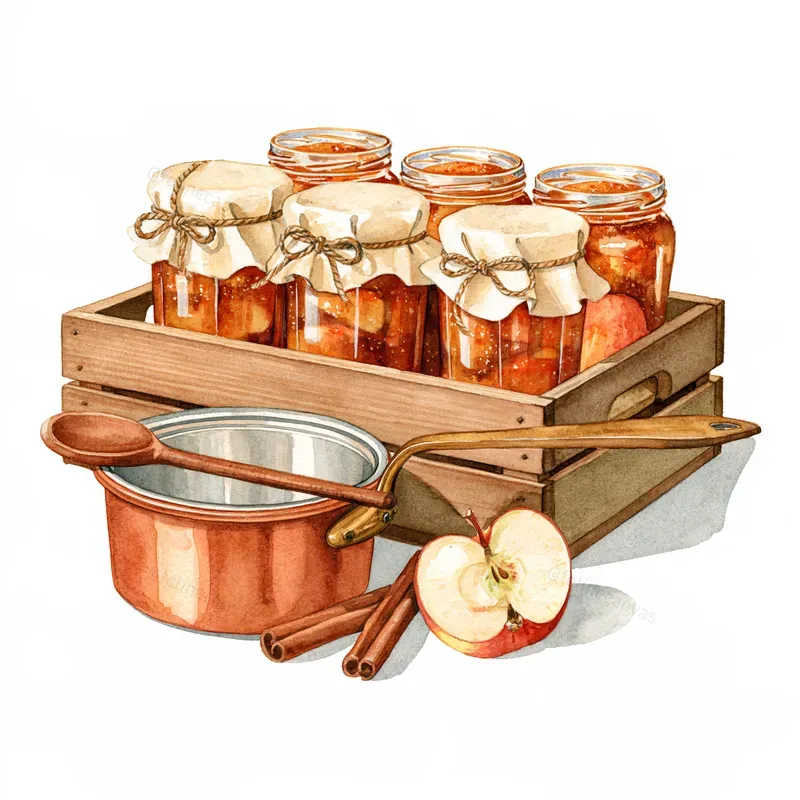 Rustic Autumn Watercolor Clipart Scenes