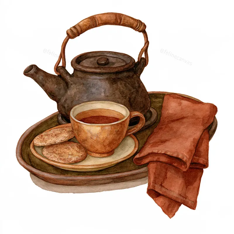 Rustic Autumn Watercolor Clipart Scenes