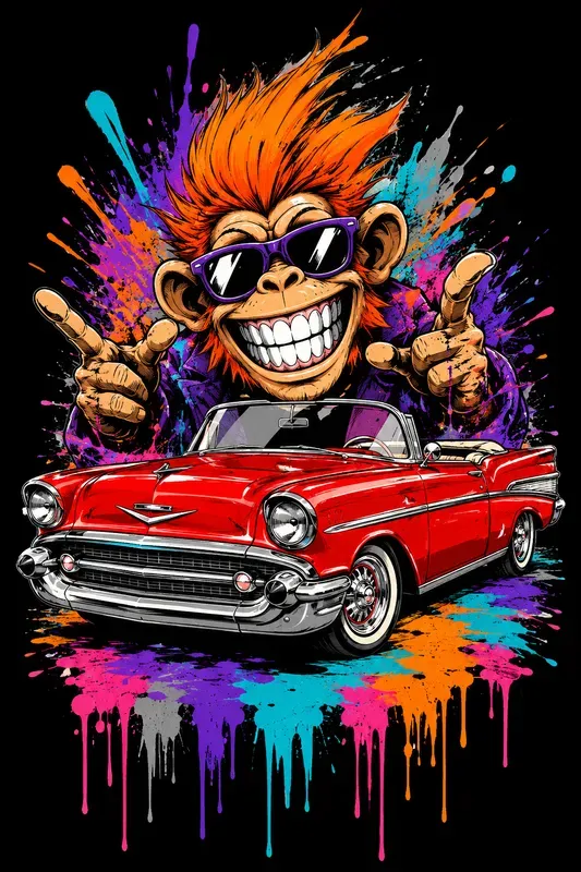 Graffiti Drip Car Art