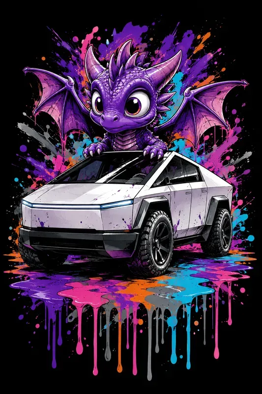 Graffiti Drip Car Art