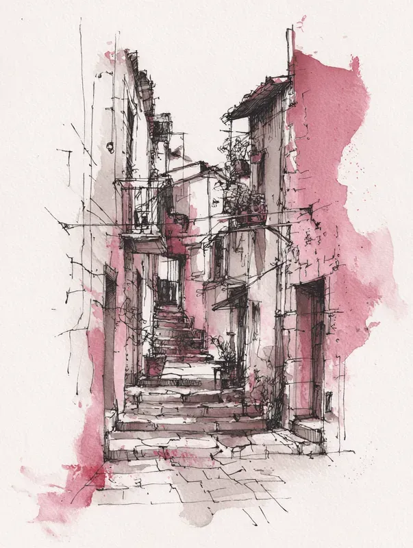 Urban Sketch Travel Art Prints