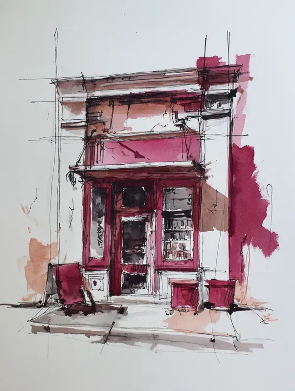 Urban Sketch Travel Art Prints