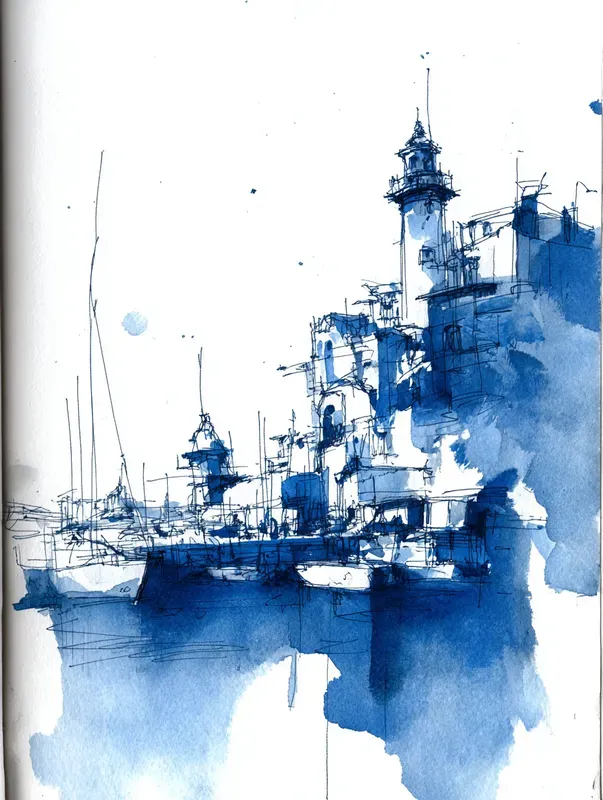 Urban Sketch Travel Art Prints