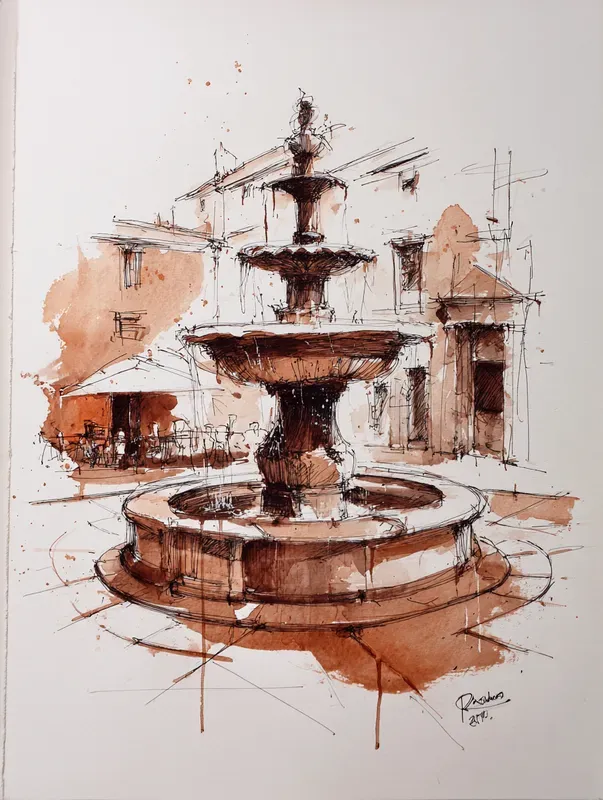 Urban Sketch Travel Art Prints