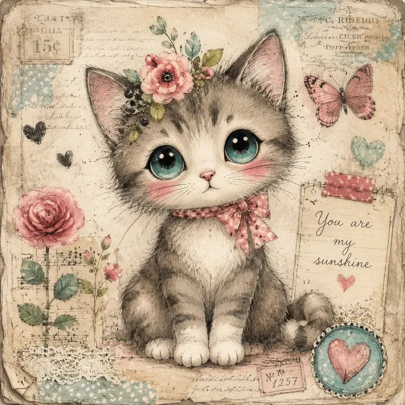 Whimsical Woodland Animals Digital Papers