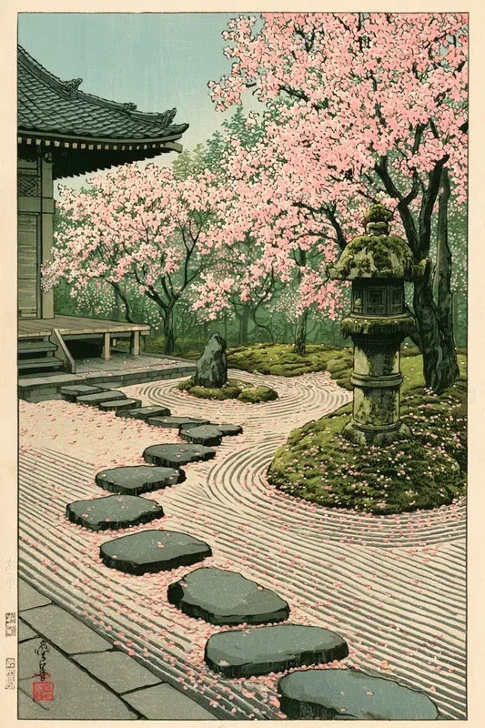 Cherry Blossom Ukiyoe Art Generator