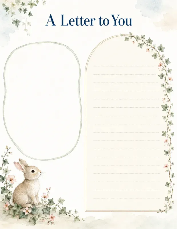 Woodland Letters To Babies Handprints
