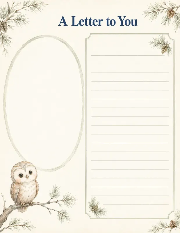 Woodland Letters To Babies Handprints