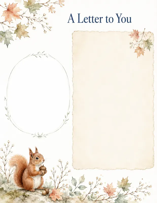 Woodland Letters To Babies Handprints