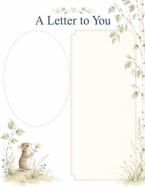 Woodland Letters To Babies Handprints