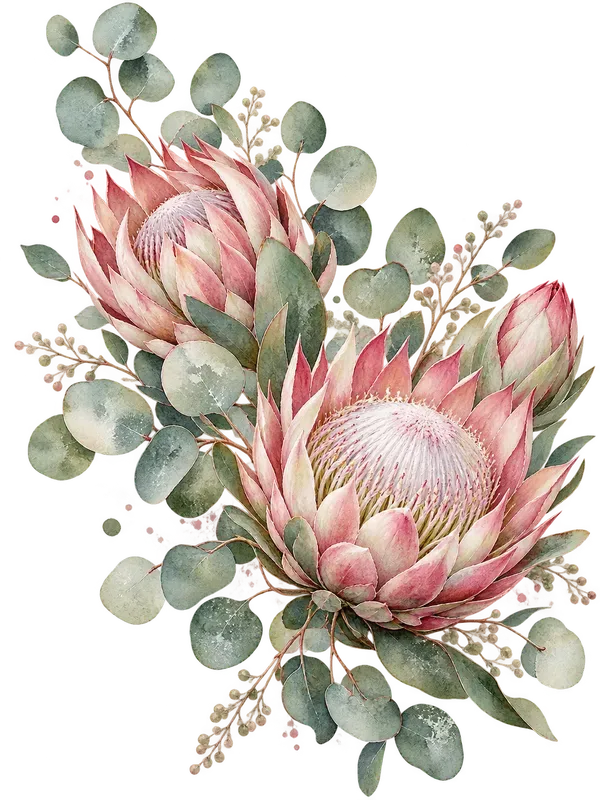 Ethereal Pastel Watercolor Floral Art