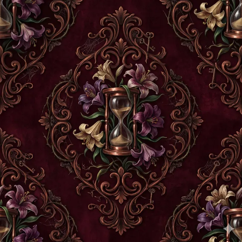 Romantic Gothic Seamless Patterns