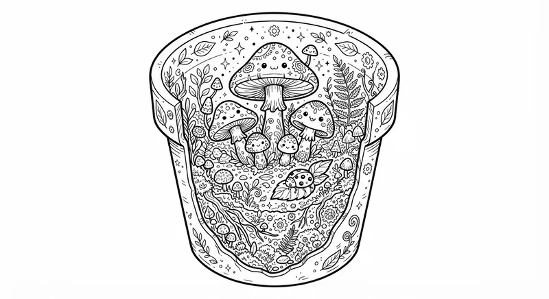 Cozy Microworld Coloring Pages