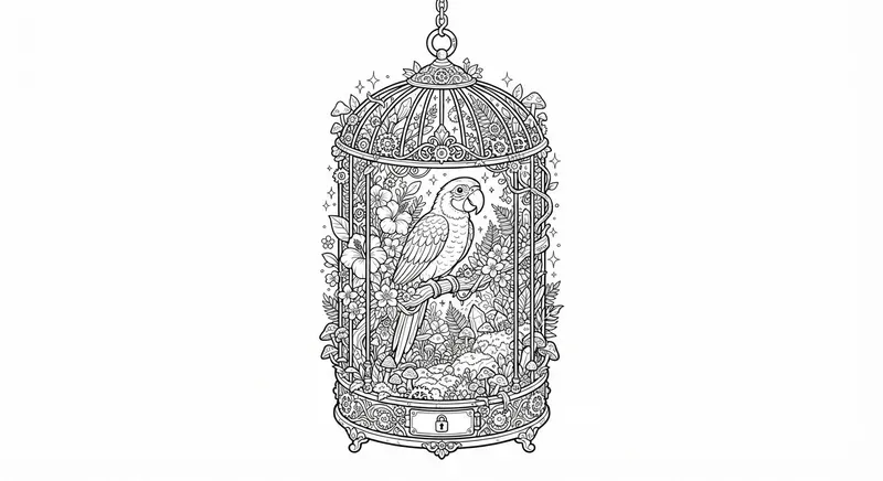Cozy Microworld Coloring Pages