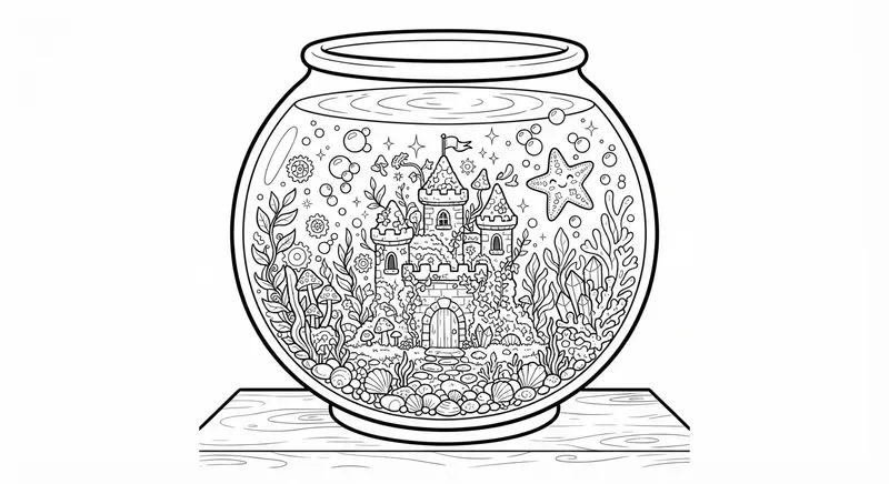 Cozy Microworld Coloring Pages
