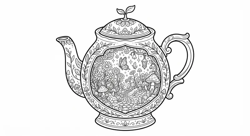 Cozy Microworld Coloring Pages