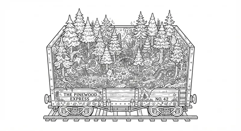 Cozy Microworld Coloring Pages
