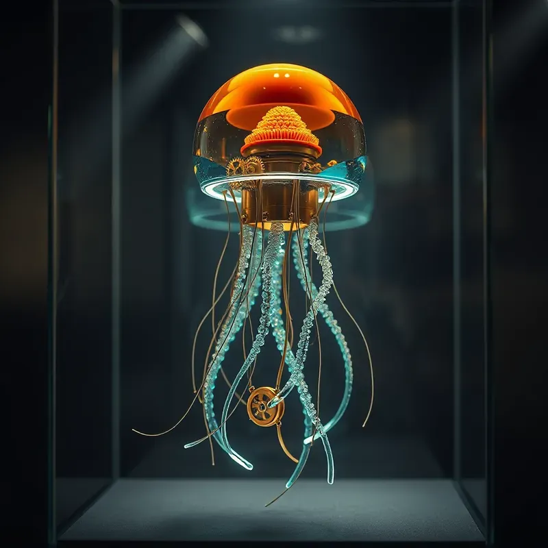 Biomorphic Kinetic Glass Automata