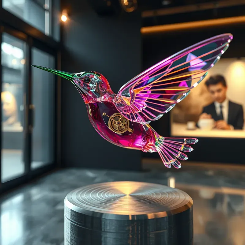 Biomorphic Kinetic Glass Automata