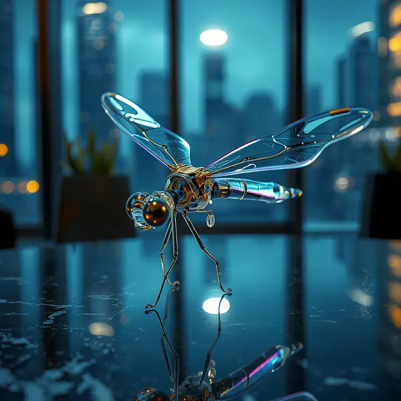 Biomorphic Kinetic Glass Automata