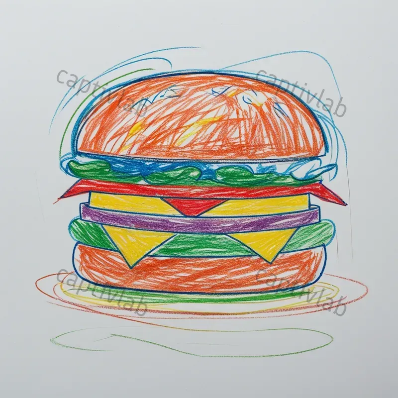 Childrens Scribbles Art
