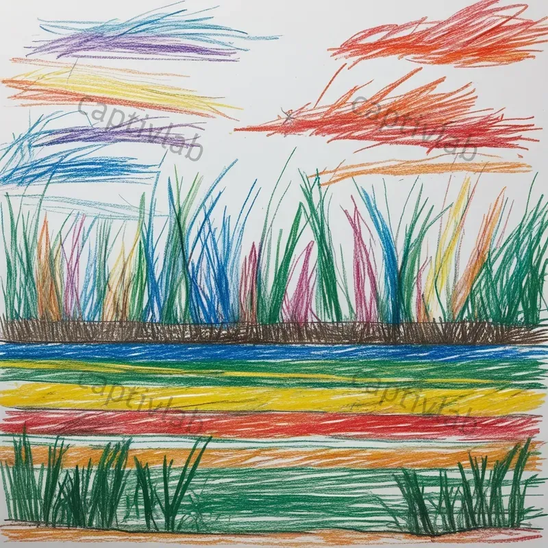 Childrens Scribbles Art