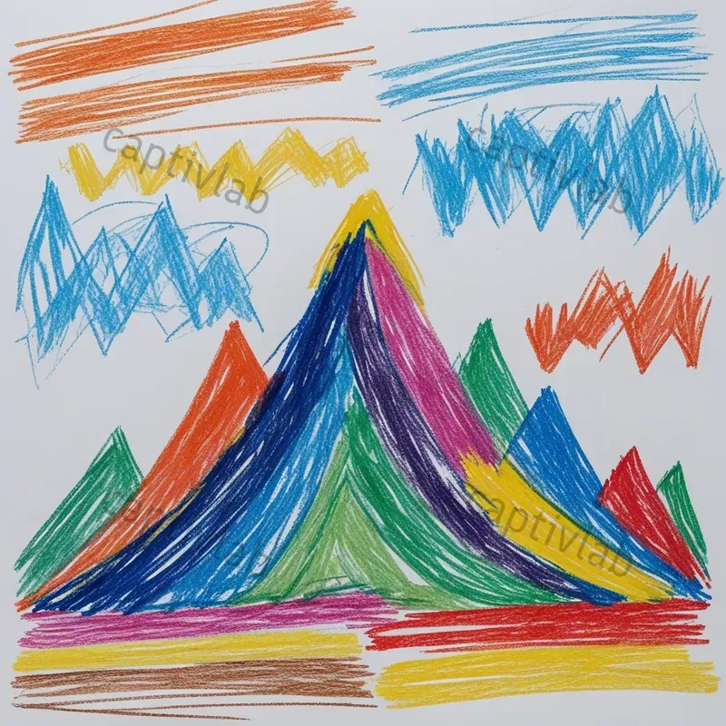 Childrens Scribbles Art