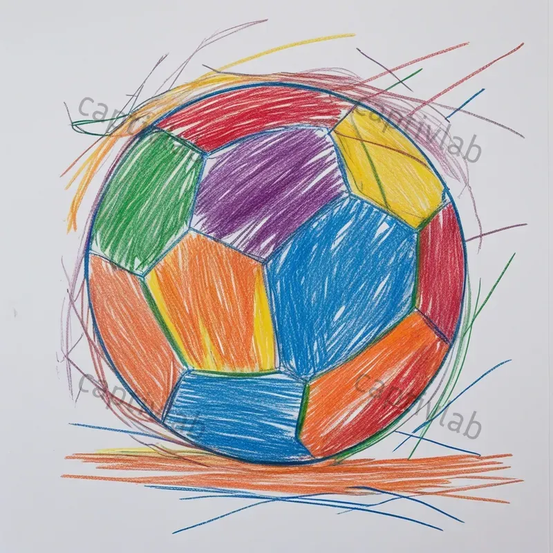 Childrens Scribbles Art