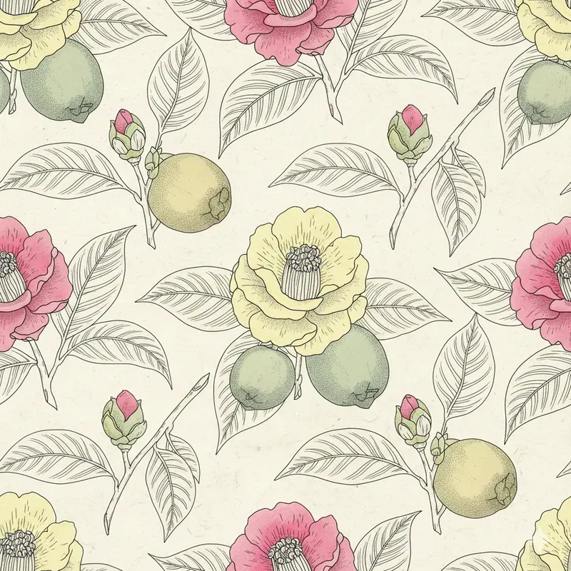 Antique Botanical Seamless Patterns