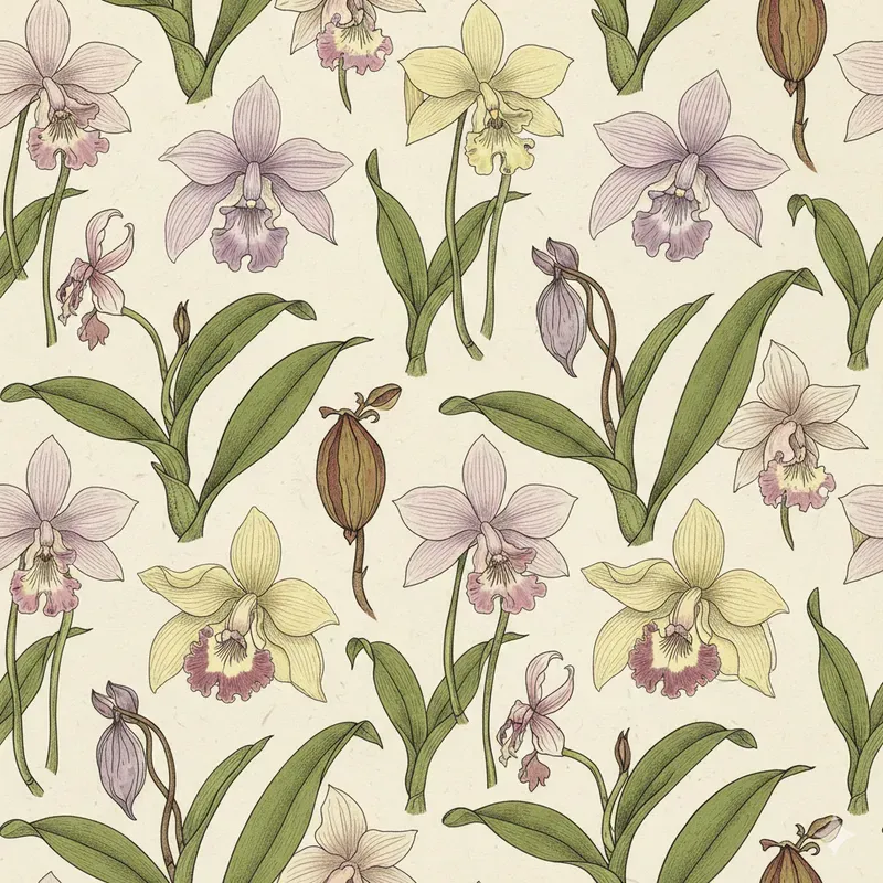 Antique Botanical Seamless Patterns