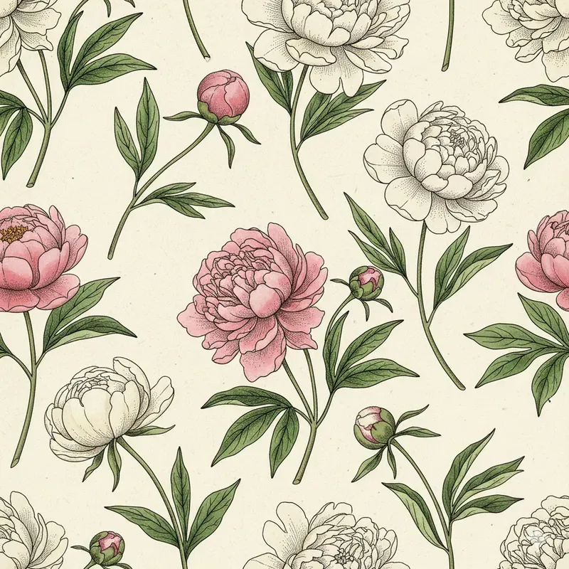 Antique Botanical Seamless Patterns