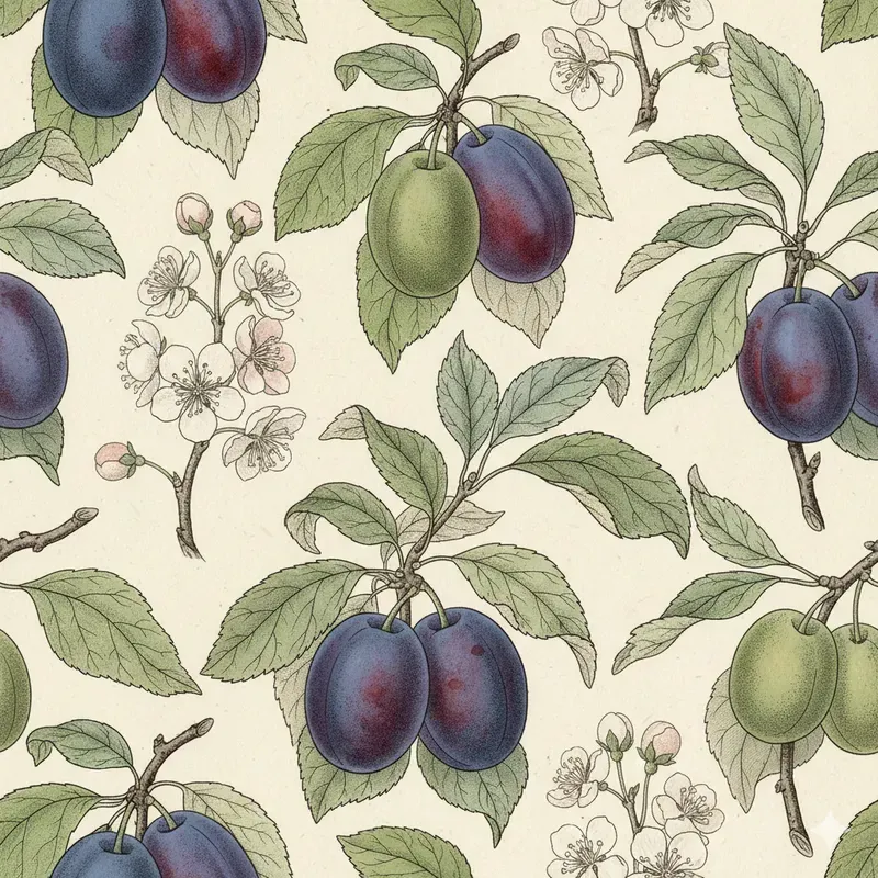 Antique Botanical Seamless Patterns