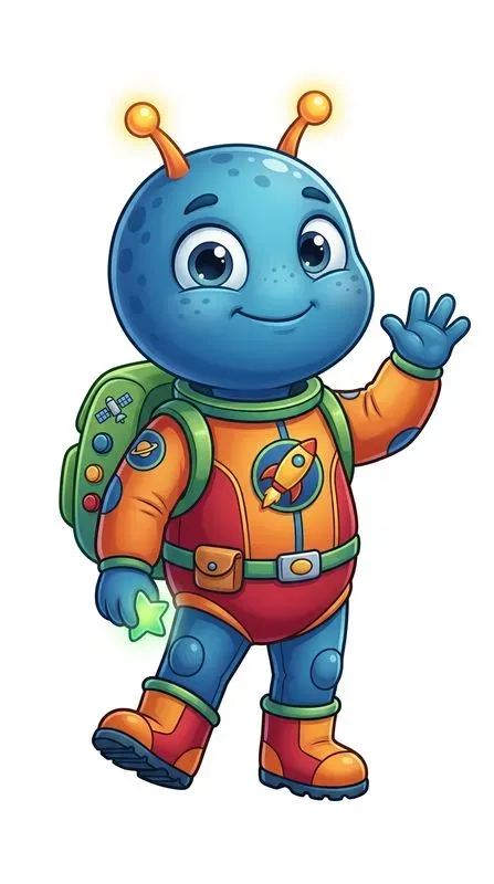 Cute Space Clipart Cartoon Pod Art