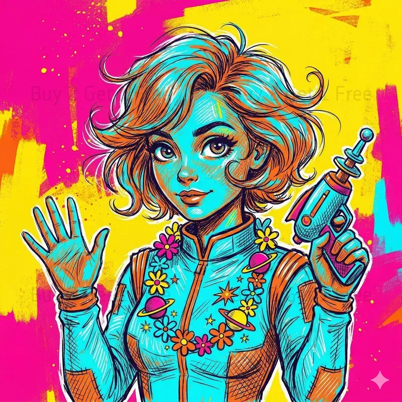 Art Messy Sketch Vibe Ilustrations