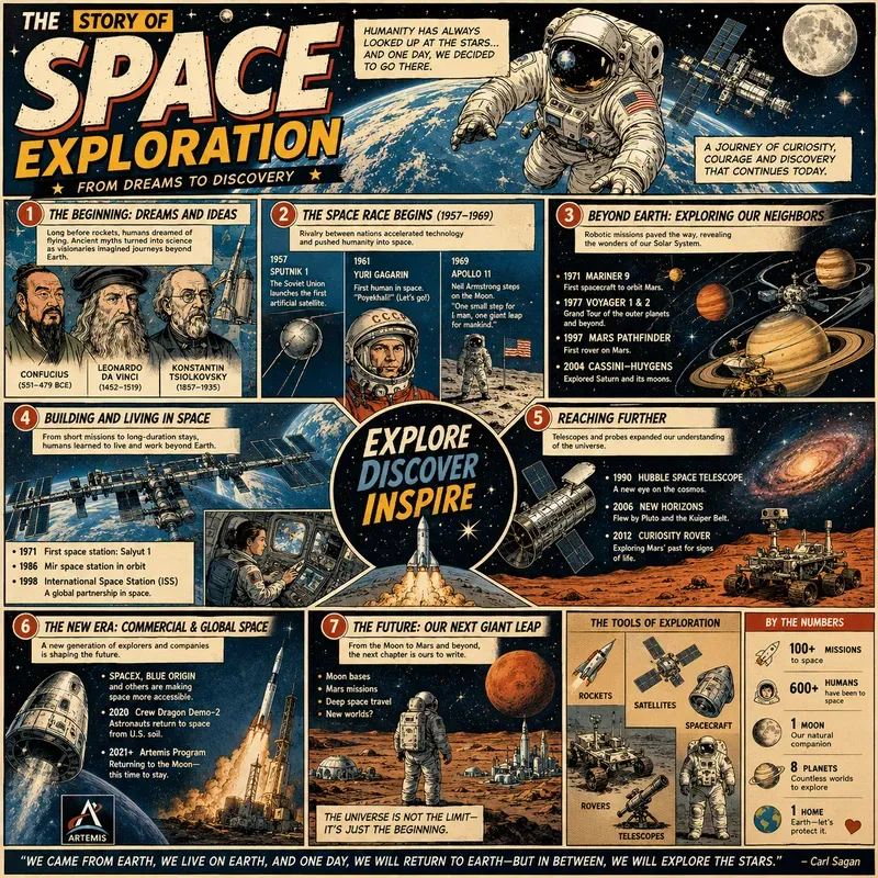 Retro Editorial Biography Infographics
