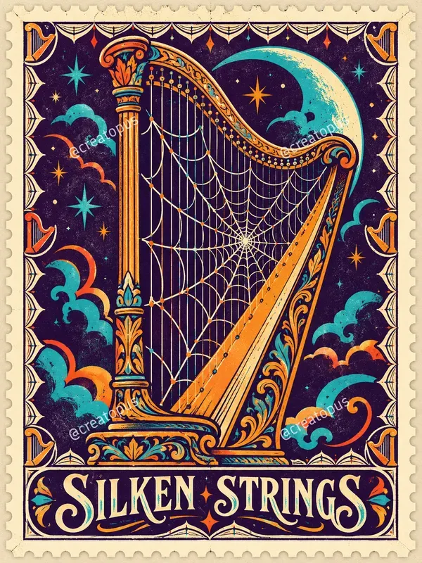 Halloween Music Postage Stamps