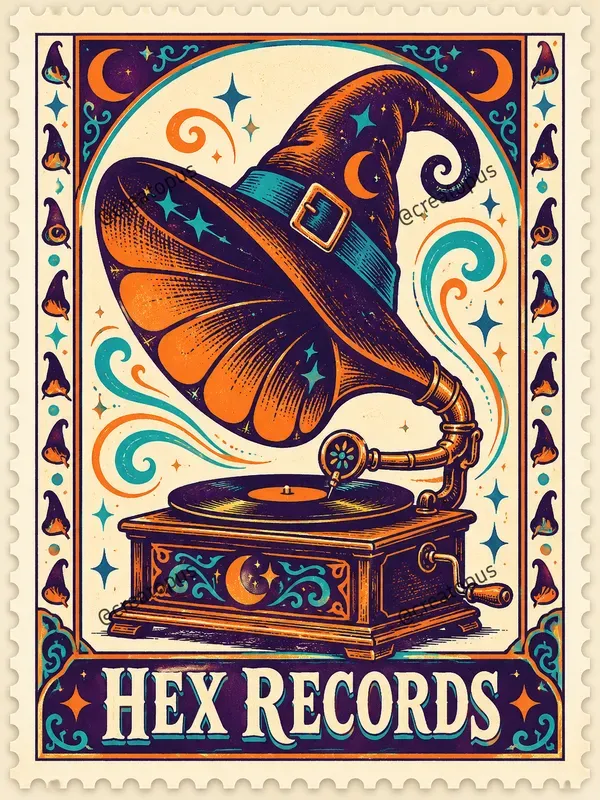 Halloween Music Postage Stamps