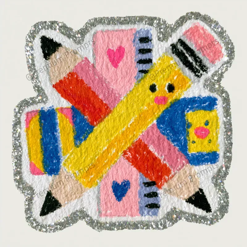 Whimsical Hand Painted Classroom Stickers