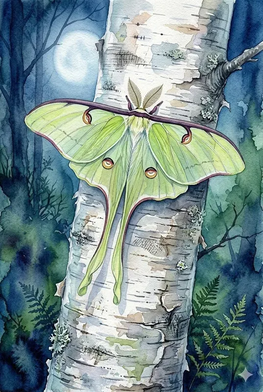 Botanical Watercolor Insect Art
