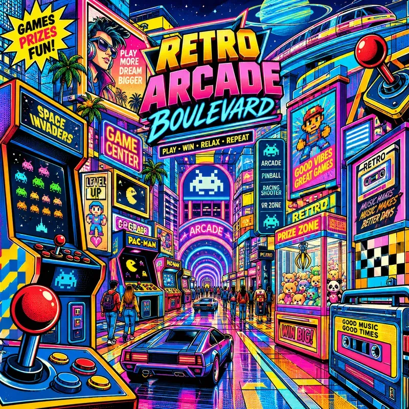 Retro Pop Culture Poster Worlds