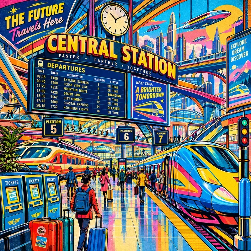 Retro Pop Culture Poster Worlds